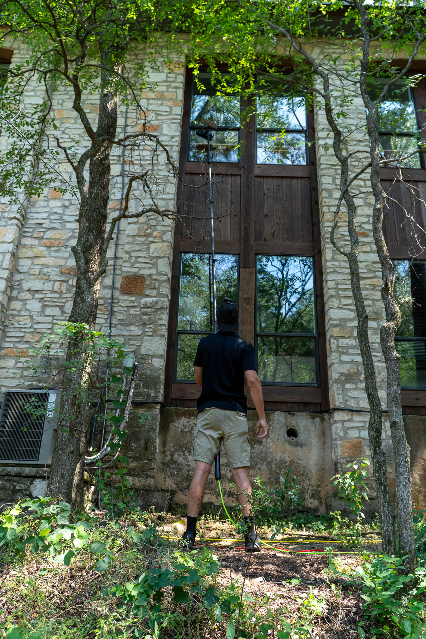 Exterior window cleaning